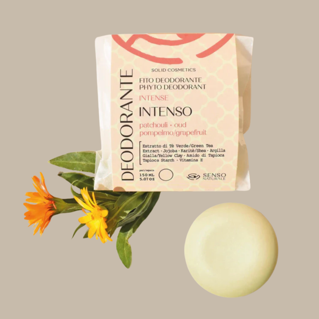 Deodorante Naturale INTENSO profumazione OUD, POMPELMO, PATCHOULI - Senso Naturale